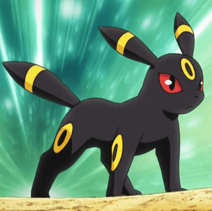 Imagen de Umbreon, Pokémon destacado en la colección Pokémon TCG